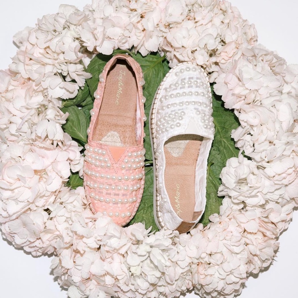 NWT Joy and Mario San Vicente Beaded Espadrilles 8.5